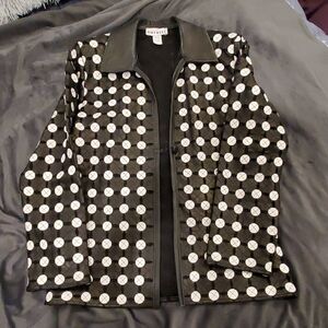 Stunningly unique Nuretti leather cutout jacket